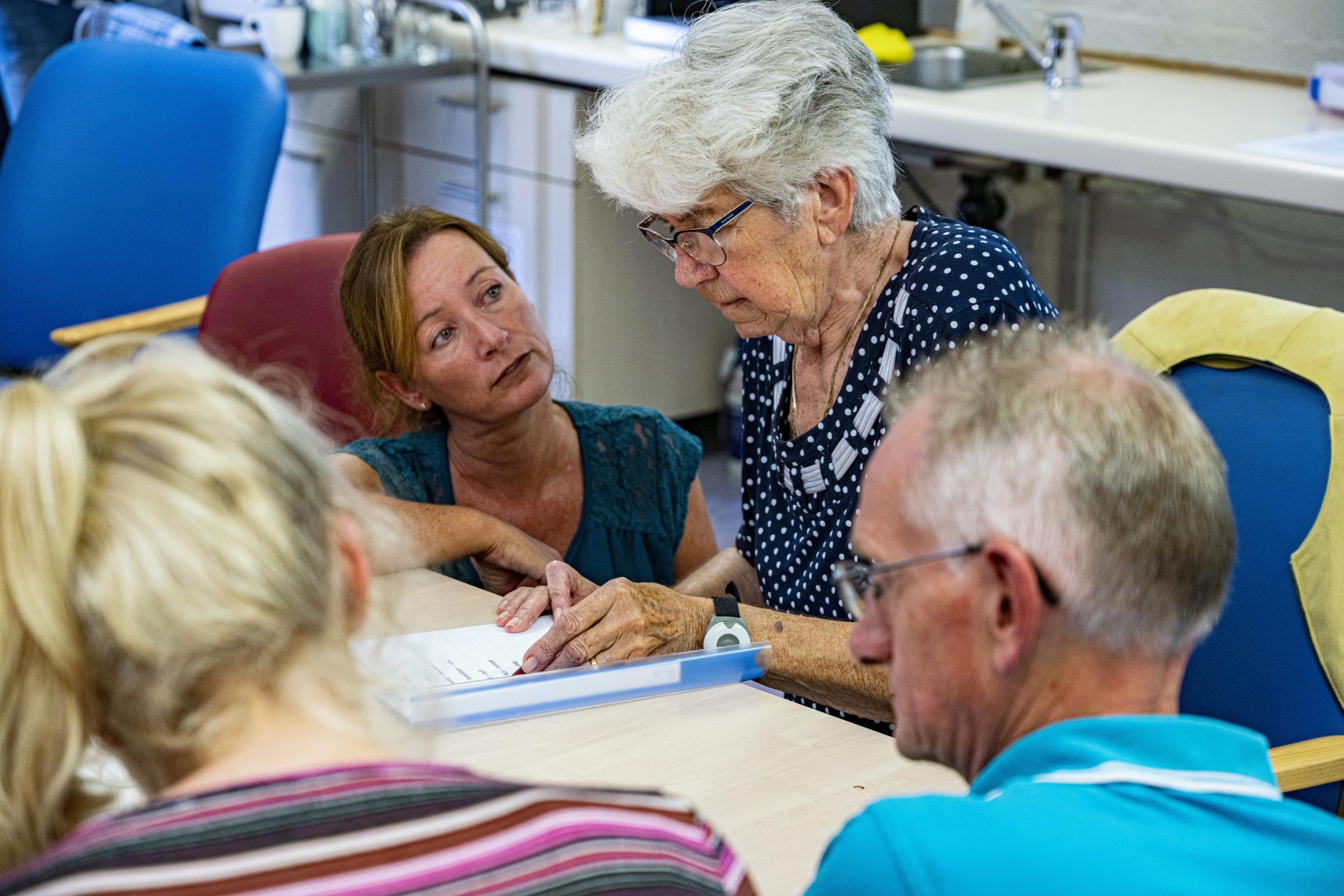 Logopediste SVRZ met cliënt