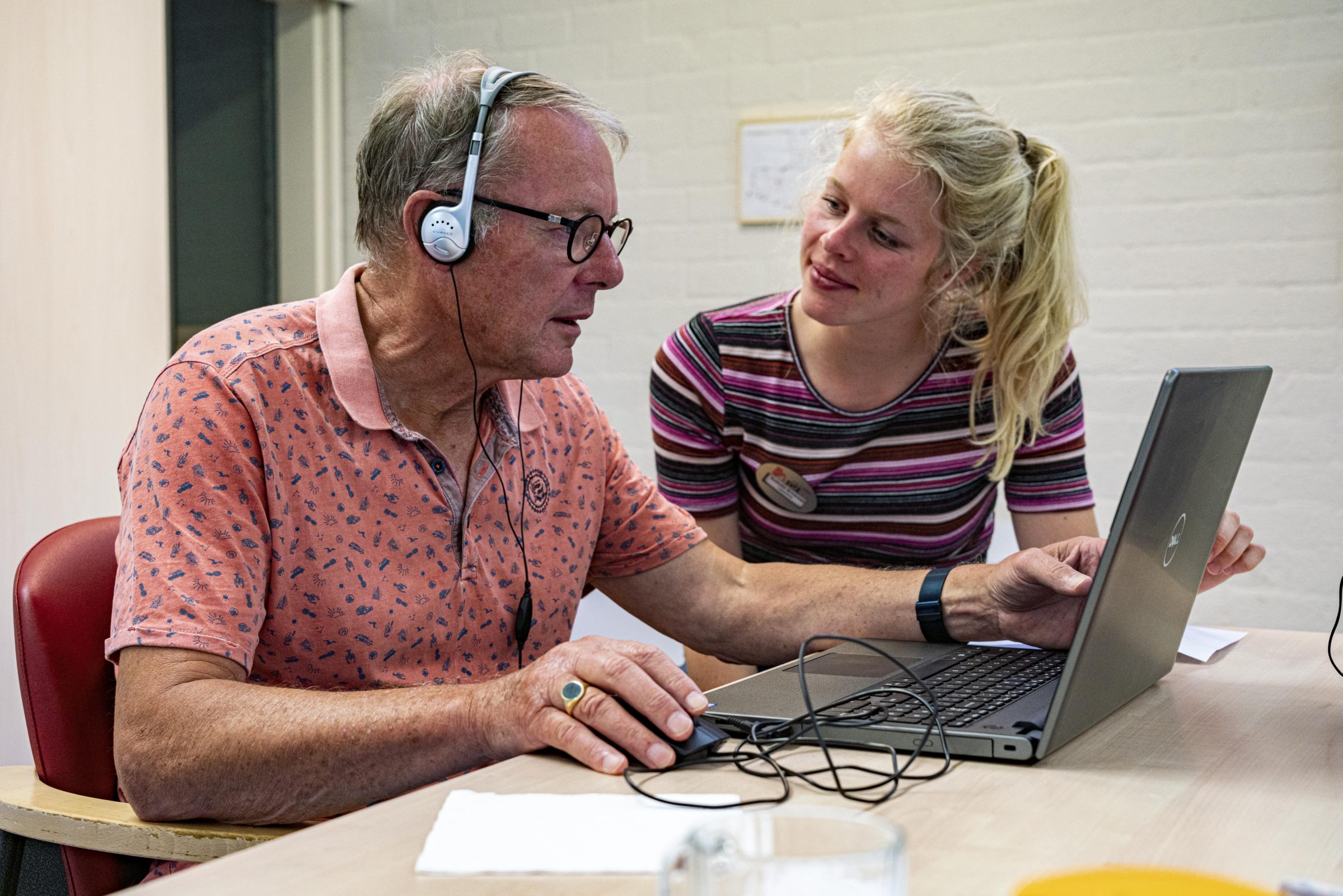 Logopediste SVRZ met cliënt