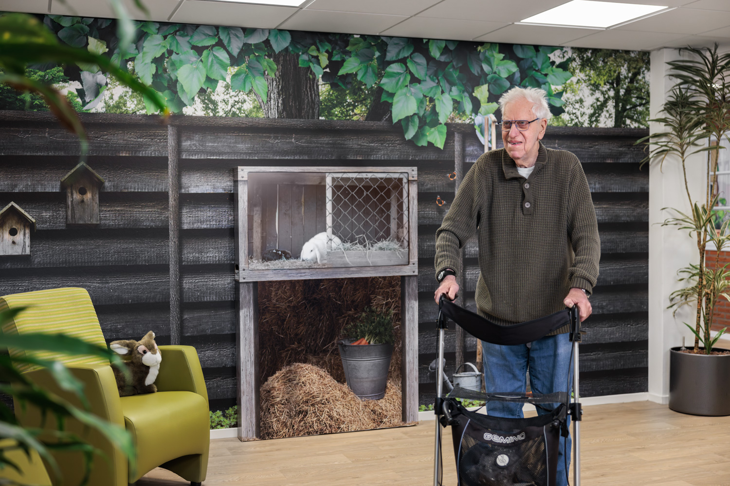 Cliënt in Simnia die gebruikmaakt van de leefcirkels