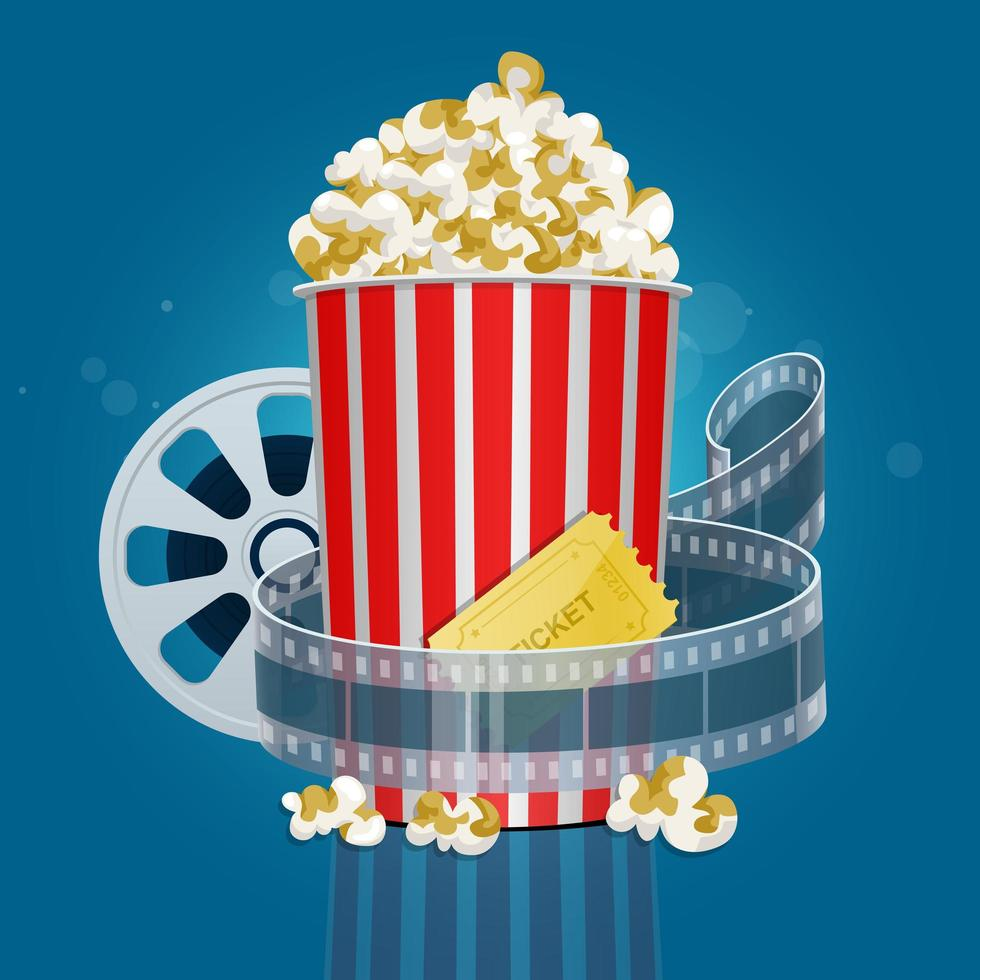 film, video, popcorn